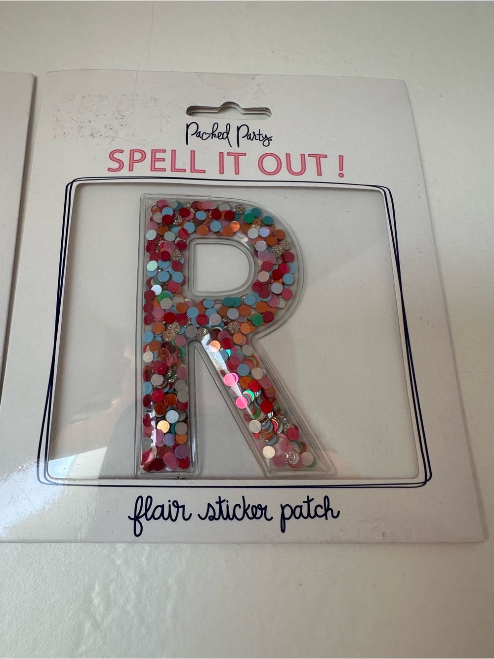 Letter R Glitter Stickers - Picture 2 of 5